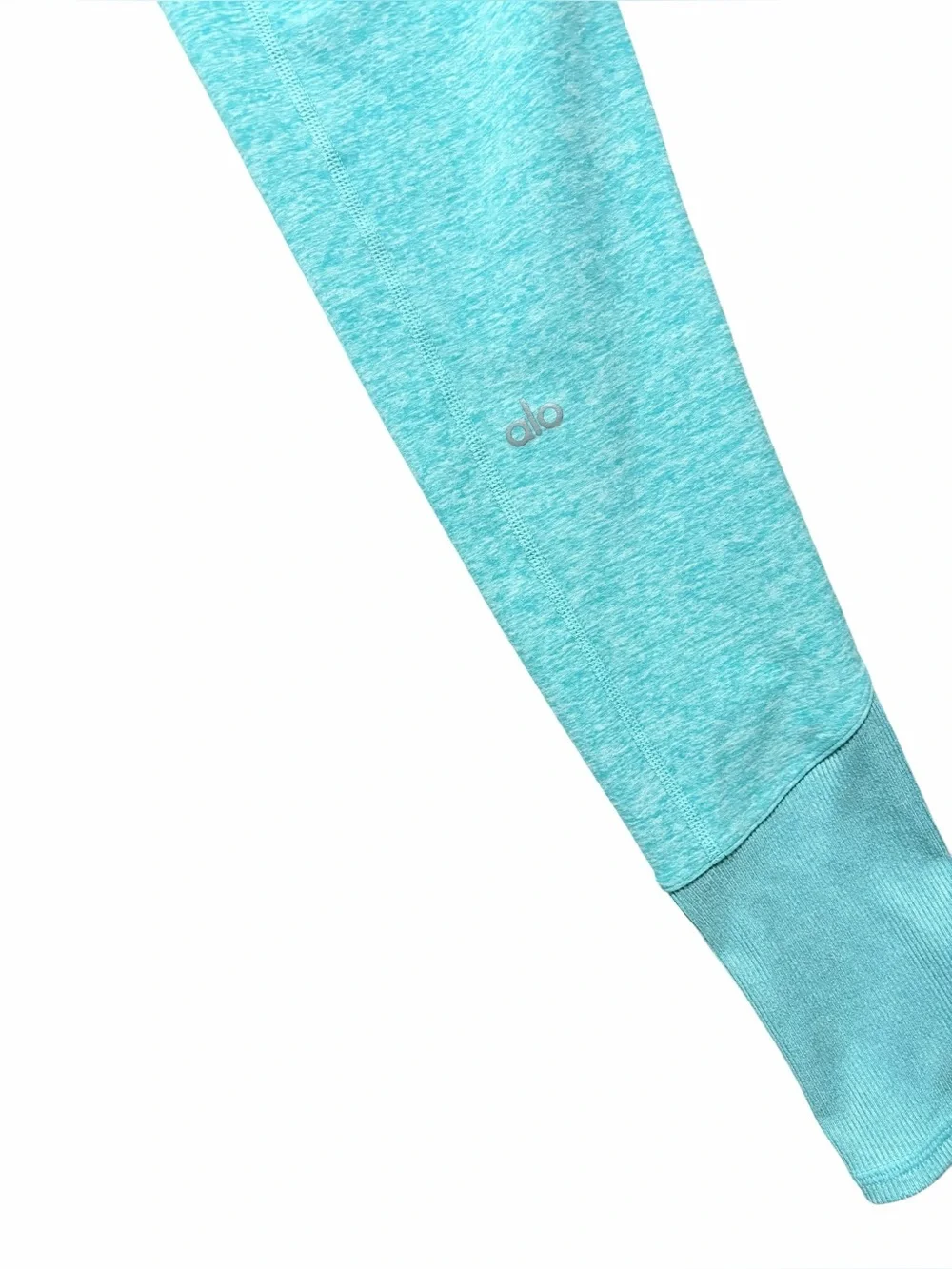 ALO High Waist Alosoft Lounge Legging in Bright Aqua Heather Size Small